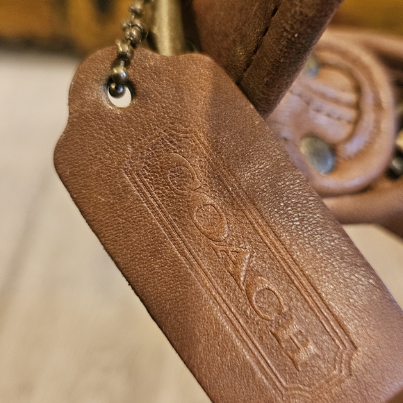 Vintage Coach Tan Leather Duffle Sac M9085 - Picture 10 of 10